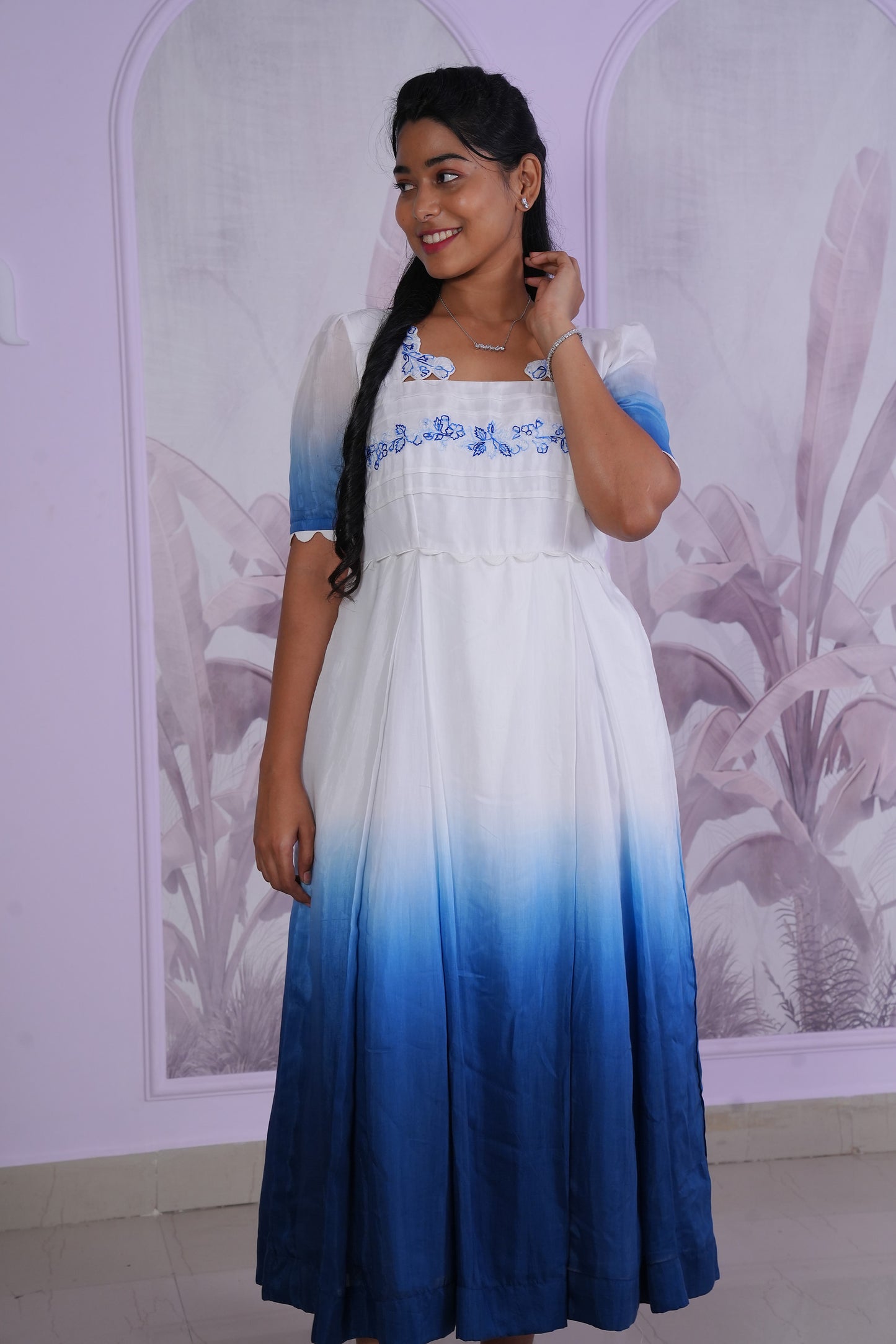 Aqua Petal Dress