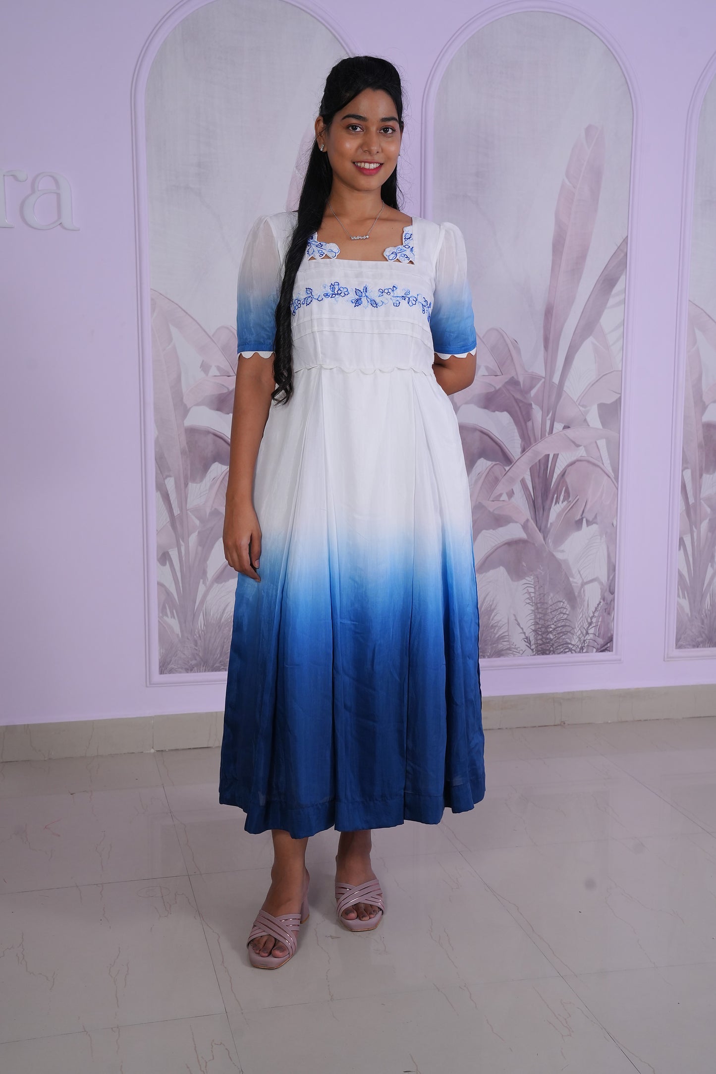 Aqua Petal Dress